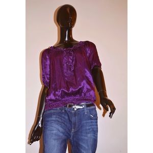 Purple Silk Top